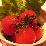 ラ・メゾン アンソレイユターブル - 前菜・トマトのマリネ