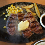 ステーキハンバーグ＆サラダバー　けん - ワイルドステーキ　1590円税別