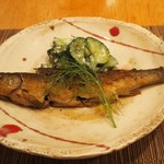 トラットリア・アルモ - 鮎のコンフィ ＆ 胡瓜のリコッタチーズ