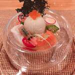 魚介のパフェ～蟹みそのアイスクリーム～