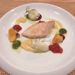 ビストロアム - 甘鯛のうろこ焼き~ルビーボルドーソース~