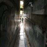 窄門咖啡館 - 帰りの通路