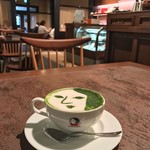 よーじやカフェ - 特性抹茶カプチーノ650円