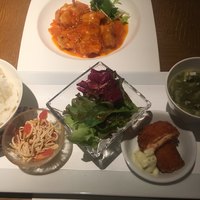 中国料理 大湖苑  - 天然海老のチリソース(*´ω`*)ランチセット