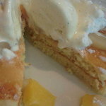 ツインリバーカフェアンドキッチン - 桃と洋ナシのパンケーキ