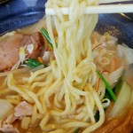 ラーメン 蔵王桃花 - 太くモッチリした麺  好きよコレ