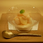 霞町 やまがみ - ☆デザートは白桃(*^。^*)☆