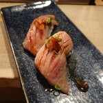 名代 駒寿司 - 牛ロースの炙り握り