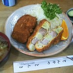 とんかつ とんき - 串かつ定食（1058円）