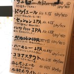 高円寺麦酒工房 - 【2018年08月】メニュー、1杯単価でみれば、ＣＰは大幅ダウン。