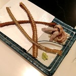 うなぎ 魚政 - 骨せんべいとうな肝