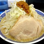 東葛マルカク - らーめん(極太麺 背脂醤油)