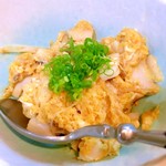 十八番 - ホタテと卵の味噌炒め