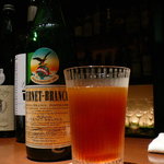 BAR Too - 薬草のリキュール「フェルネットブランカ」。なにか苦いものというリクエストで、そのまま水割り！
