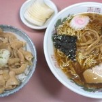 Tatsumakiken - もつ丼＆ラーメンセット