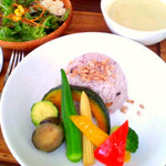 コーデュロイカフェ - 彩り野菜のグリーンカレー