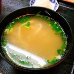 石くびり - うなぎ丼（900円）の汁もの