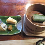 Raku Mi - 鰆の焼物、フワフワ玉子焼き、蒲鉾