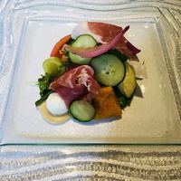 ラーゴ - 冷たい前菜 近江野菜のサラダ仕立て