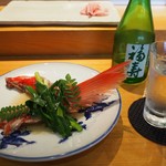 寿司 料理 まるも - 金目鯛カマ煮付け