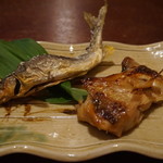 料理ふじ味 - 甘鯛の味噌漬けと鮎の塩焼き