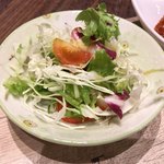 麦庵 - セットのサラダ