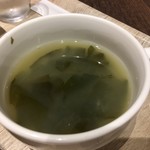 麦庵 - ワカメスープ
