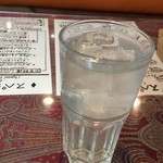 ナワブ - 塩レモン水をサービスしてくれました。熱中症予防？