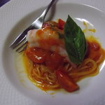 しげ老鮨 - 甘エビとトマトの冷製パスタ