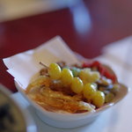 川柳 - 茯苓（ぶくりやう）揚（あ）げ、銀杏（ぎんなん）、藥膳（やくぜん）おかき、