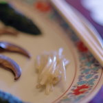 川柳 - 立山（たてやま）、紅焼熊掌（くまのたなぞこに）付け合はせの豆芽（もやし）