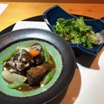 食事処みしま - 牛タンの赤ワイン煮込み。僕にはそろそろ限界ぐらい