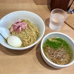 らぁ麺 鳳仙花 - 味玉つけ麺