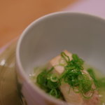 徳山鮓 - 琵琶鱒（びはます）蒸物（むしもの）、橄欖油（おりぶゆ）がけ