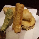 蕎麦ひら井 - 天ぷら盛り合わせ