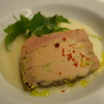 リストランテ・マッサ - 桃のスープに浮かべたフォアグラのテリーヌ