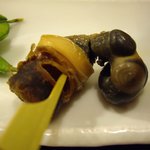 鮨 仙一 - サザエのつぼ焼き　ワタまで