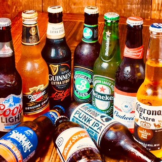 世界各国のビールをはじめ、ドリンクの種類多彩◎皆で飲める★