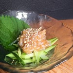 Izakaya Ennasubi - えんなすの大人気珍味、梅水晶✨
      お酒のおつまみにピッタリです
      焼き鳥や脂もの料理の箸休めにもどうぞ