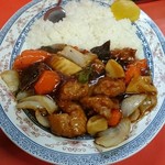大龍 - 酢豚定食 850円