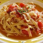 農家レストラン エルベ - フレッシュトマトのフェットチーネ（パスタ）