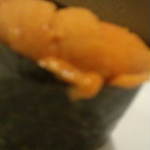 鮨 仙一 - あんまり美味しいのでぼけてきちゃったけど雲丹。