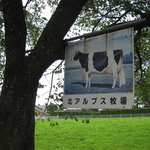 北アルプス牧場 - 暑い時期は牛は見られません