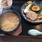 竹本商店 つけ麺 開拓舎 えん - 平日限定セット（かつおめしセット）