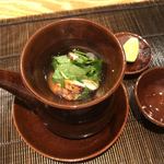 もちづき - 松茸、湯葉、鱧、海老の土瓶蒸し