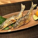 もちづき - 鮎の塩焼き タデの葉