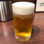 いきなり！ステーキ - グラス生ビール 270円。