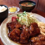 やなせ食堂 - 酢鶏定食