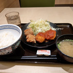 吉野家 - カニ爪コロから定食～☆