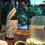 根津 釜竹 - 雨後の月(純米吟醸)